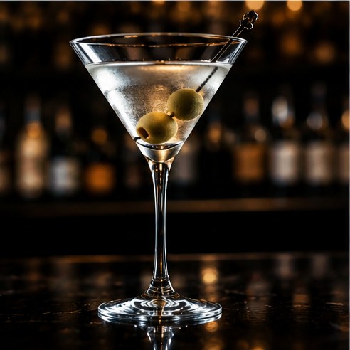 A vodka martini at the bar