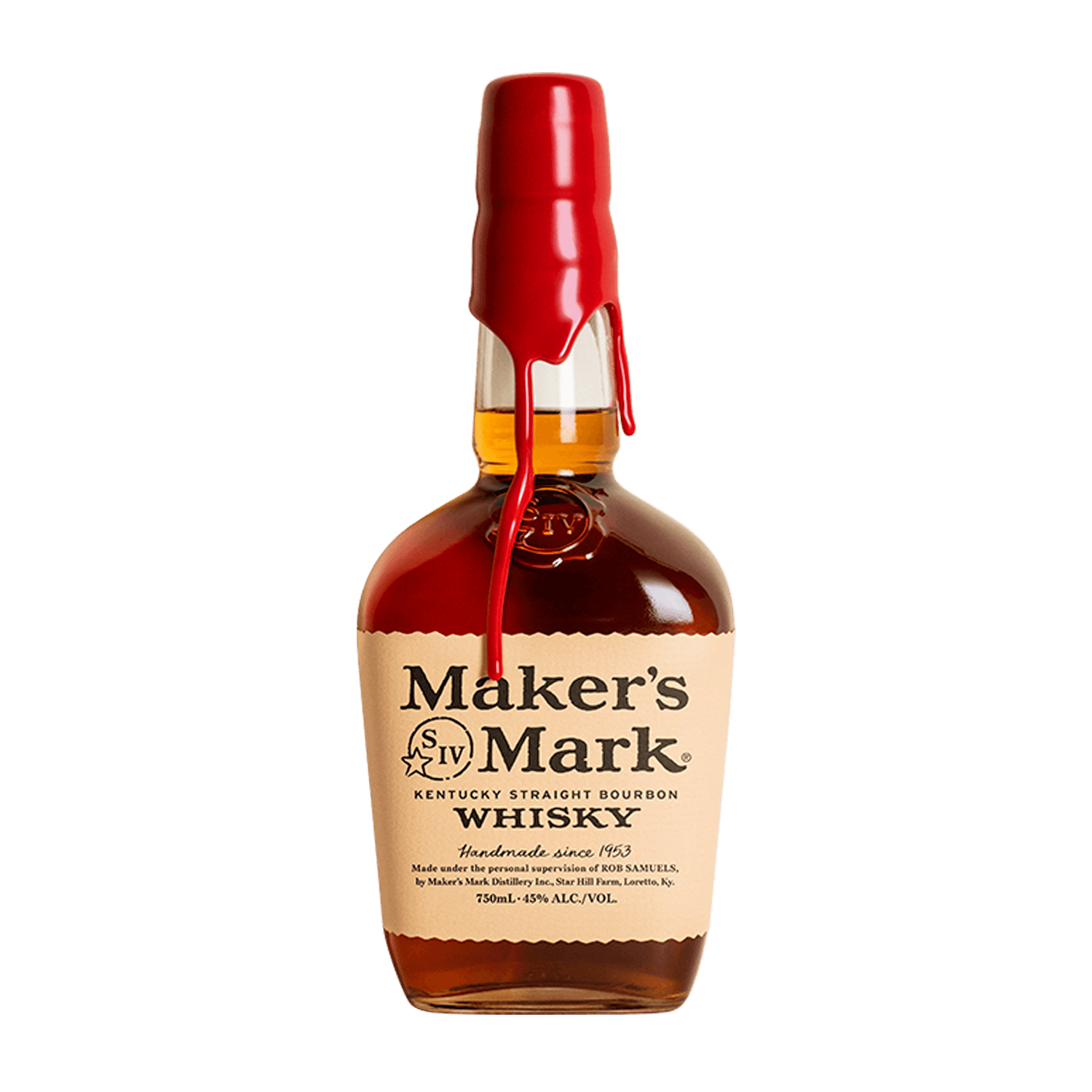 Maker's Mark Bourbon bottle